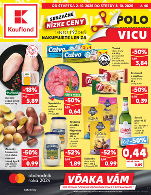 Leták Kaufland 2.10. - 8.10. - Kaufland Piešťany