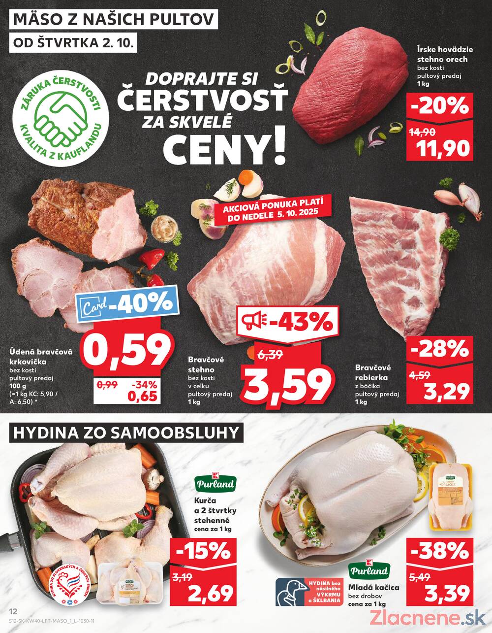 Leták Kaufland - Kaufland 2.10. - 8.10. - Kaufland Zlaté Moravce - strana 12