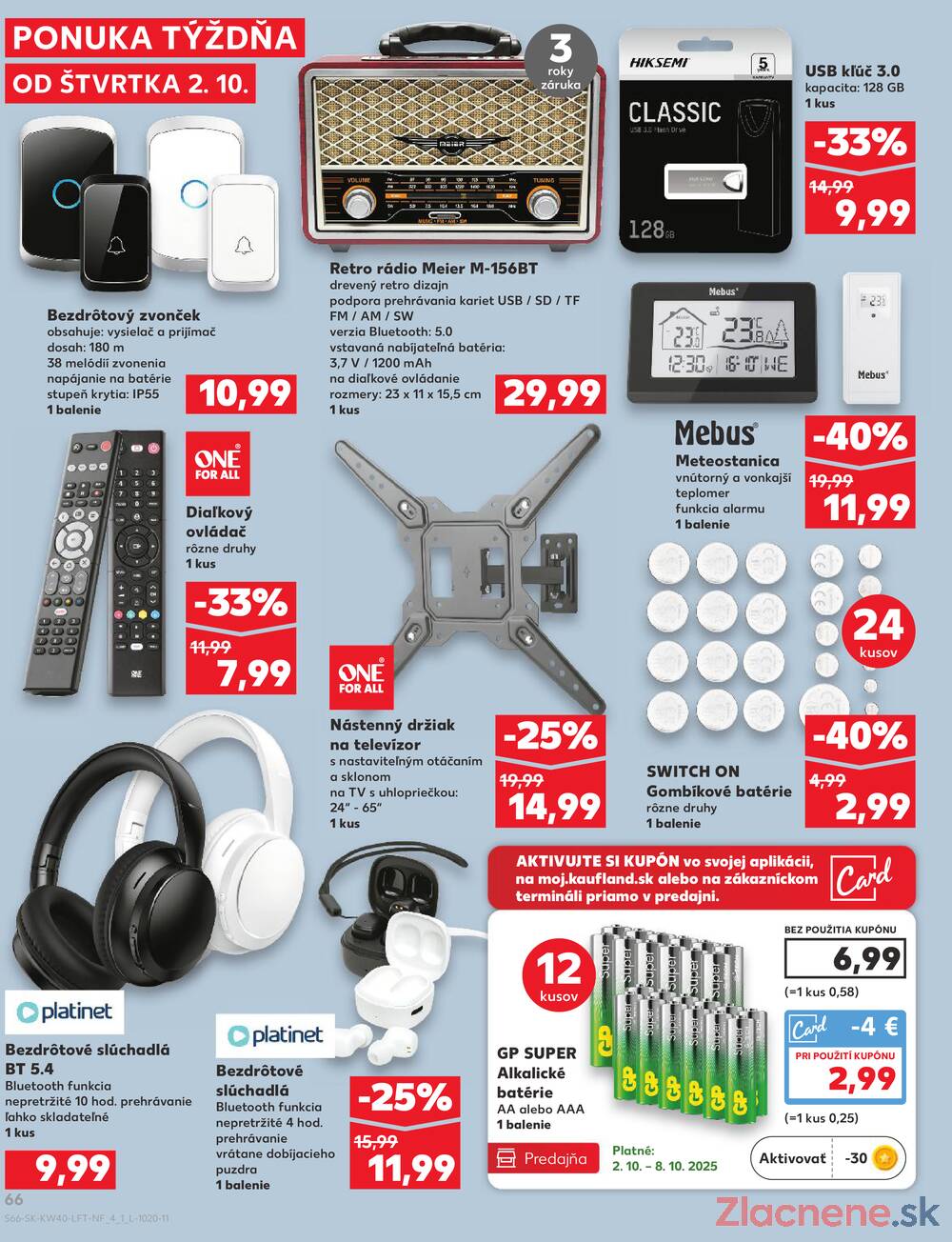 Leták Kaufland - Kaufland 2.10. - 8.10. - Kaufland Trnava - Nová ul. - strana 66