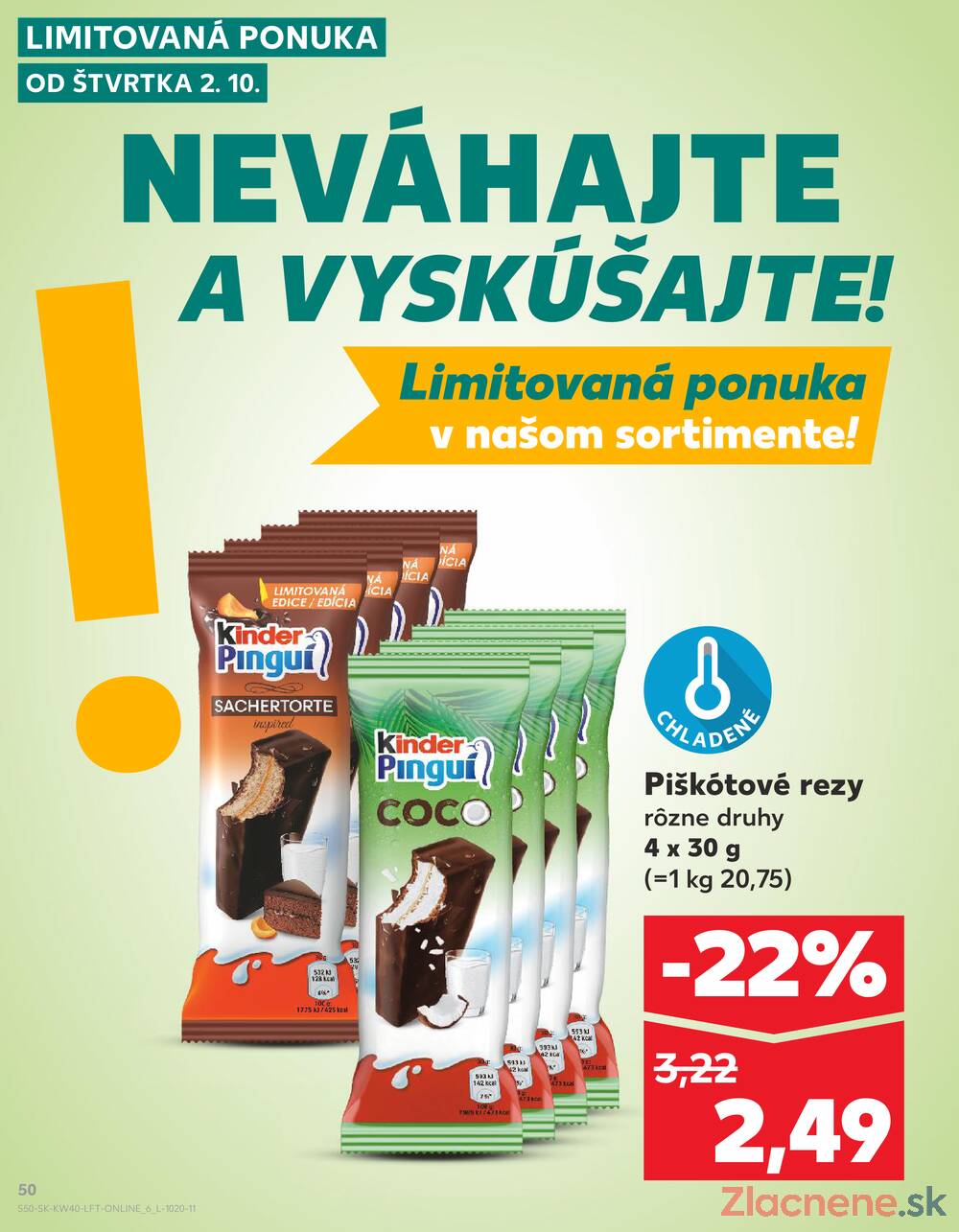 Leták Kaufland - Kaufland 2.10. - 8.10. - Kaufland Liptovský Mikuláš - strana 50