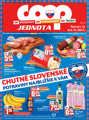 COOP Jednota Slovensko : 1 leták