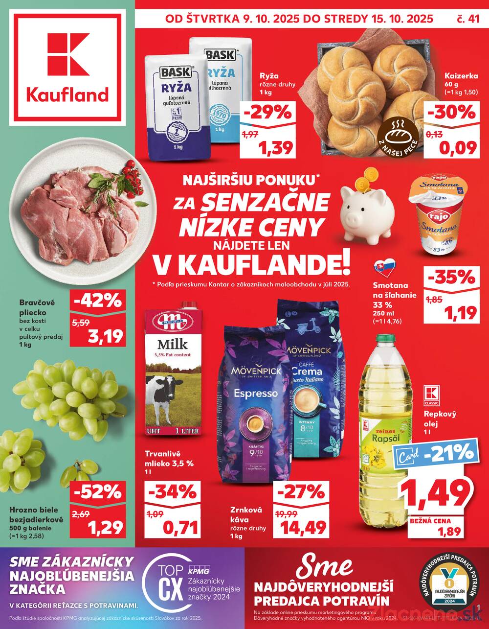 Leták Kaufland - Kaufland 9.10. - 15.10. - Kaufland Bytča - strana 1