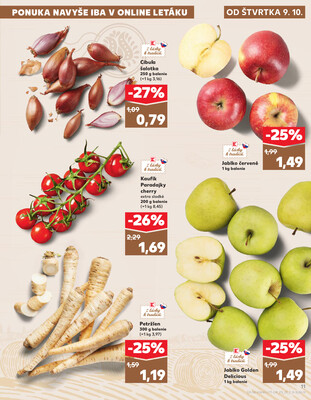 Kaufland 9.10. - 15.10. - Kaufland Bytča