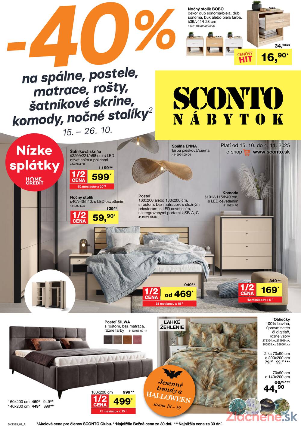 Leták SCONTO nábytok
		  platný do 4.11.2025 - strana 1