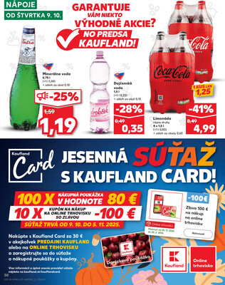 Kaufland 9.10. - 15.10. - Kaufland Poprad - Jiřího Wolkera