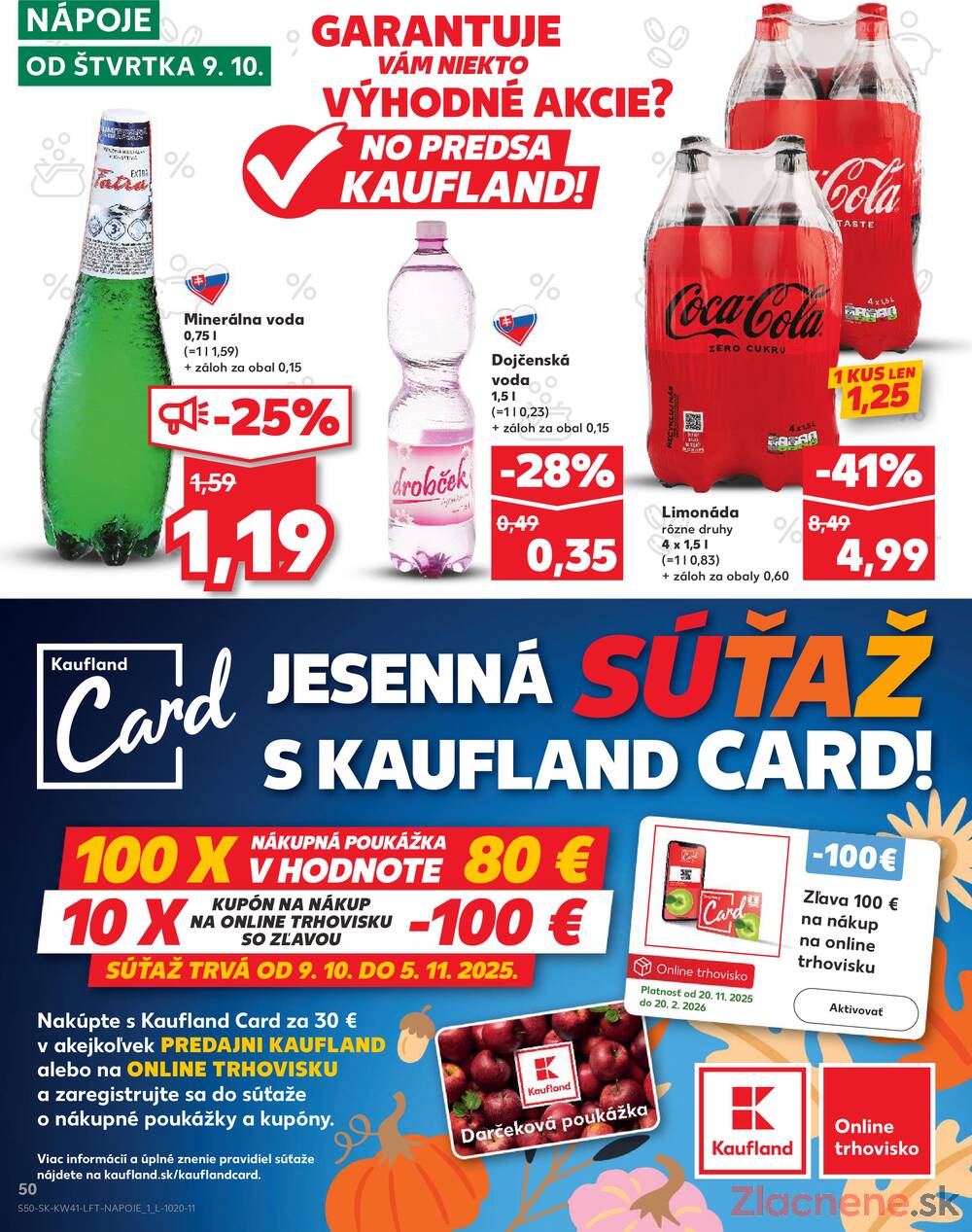 Leták Kaufland - Kaufland 9.10. - 15.10. - Kaufland Veľký Meder - strana 50