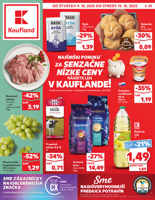 Leták Kaufland 9.10. - 15.10. - Kaufland Topoľčany