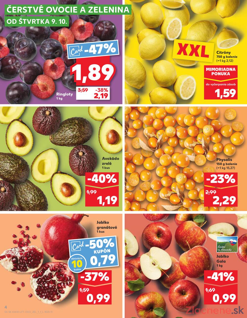 Leták Kaufland - Kaufland 9.10. - 15.10. - Kaufland Bratislava - Nové Mesto - strana 4