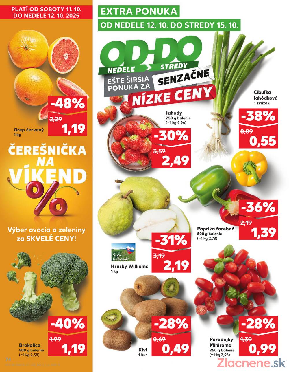 Leták Kaufland - Kaufland 9.10. - 15.10. - Kaufland Bratislava - Nové Mesto - strana 74