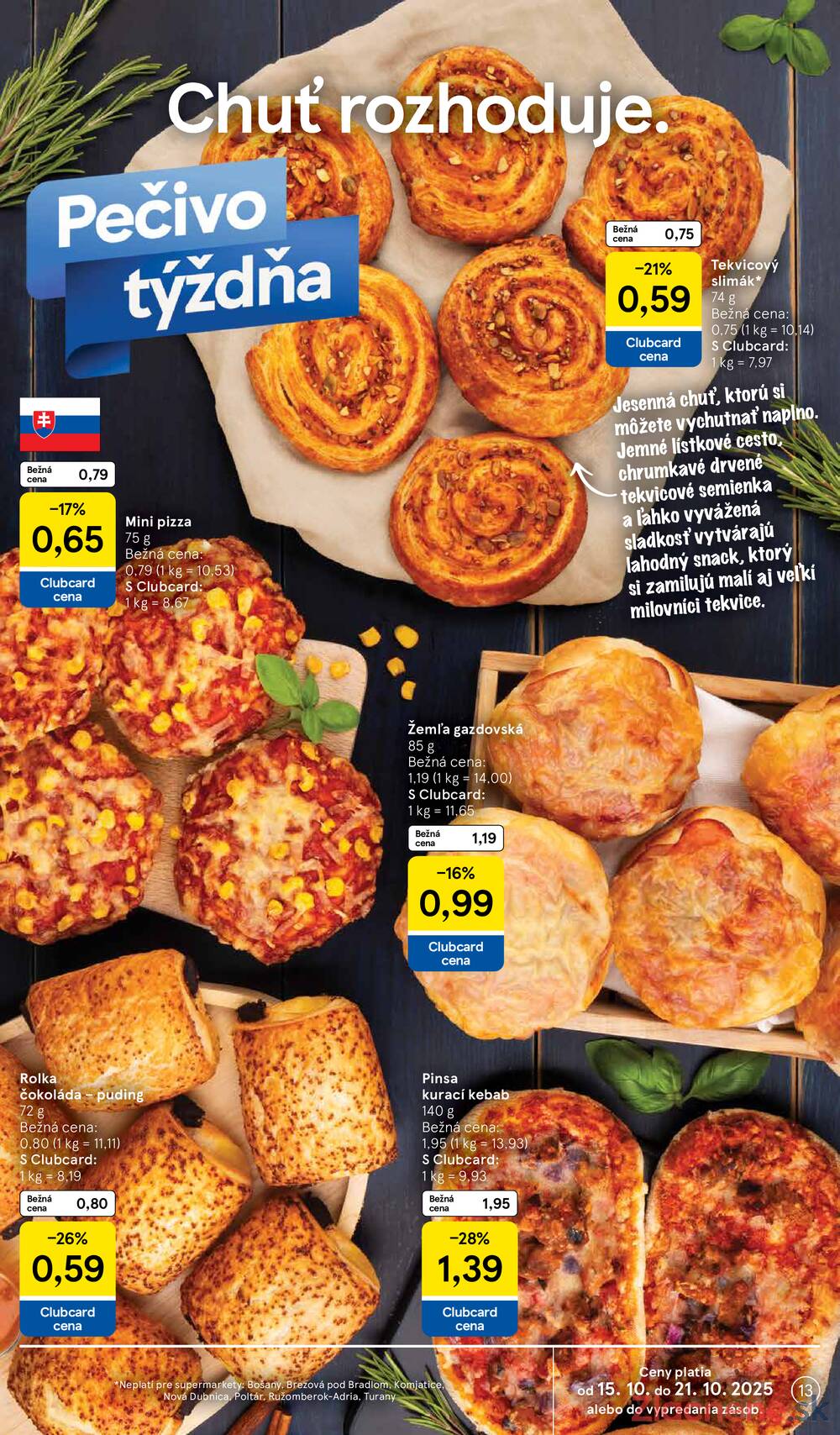 Leták Tesco - Tesco supermarkety od 15.10. do 21.10.2025 - strana 13 Leták Tesco - Tesco supermarkety od 15.10. do 21.10.2025 - strana 13