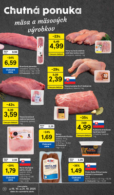 Tesco supermarkety od 15.10. do 21.10.2025