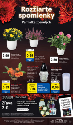 Tesco supermarkety od 15.10. do 21.10.2025