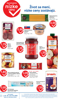 Tesco malé hypermarkety od 15.10. do 21.10.2025
