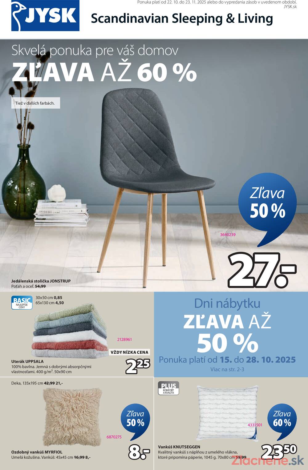 Leták Jysk
		  platný do 23.11.2025 - strana 1