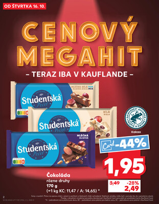 Kaufland 16.10. - 22.10. - Kaufland Tvrdošín