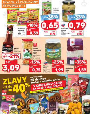 Kaufland 16.10. - 22.10. - Kaufland Tvrdošín