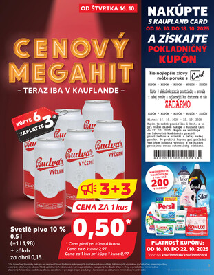 Kaufland 16.10. - 22.10. - Kaufland Prešov - Sekčov 