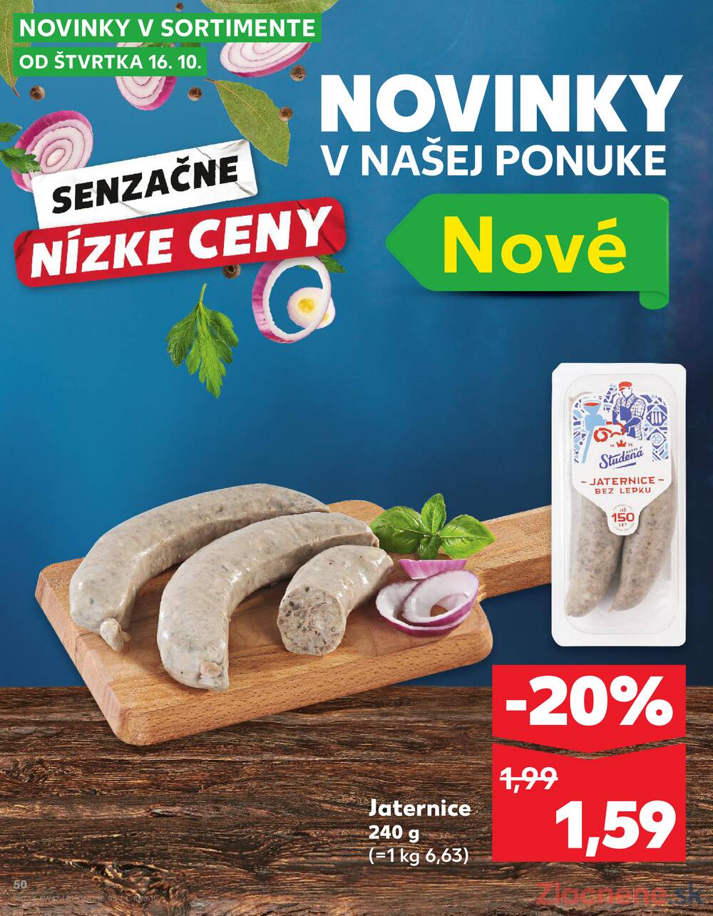 Leták Kaufland - Kaufland 16.10. - 22.10. - Kaufland Poprad - Moyzesova - strana 50
