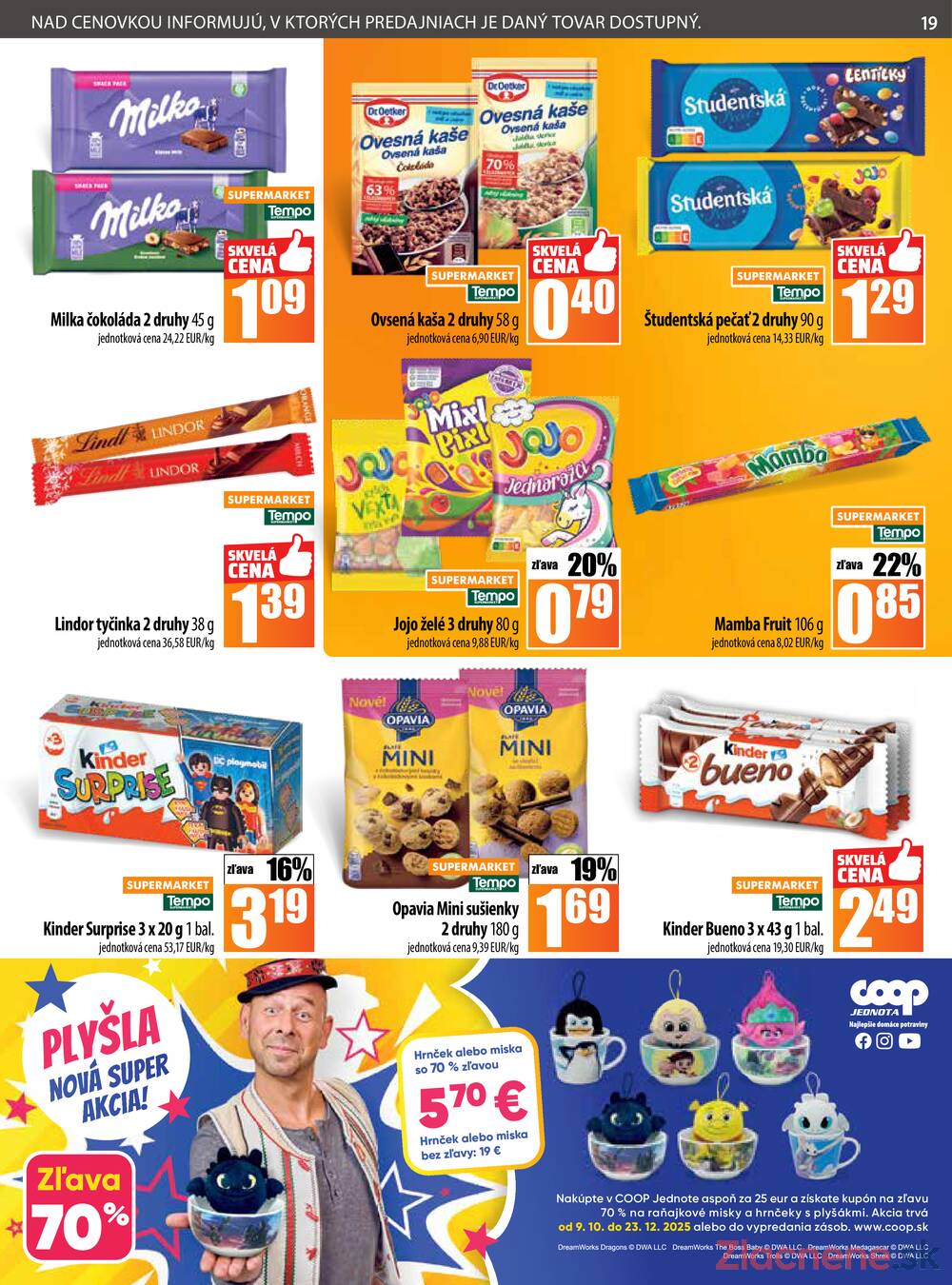 Leták COOP Jednota Slovensko - COOP do 22.10. - strana 19