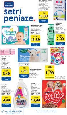 Tesco supermarkety od 22.10. do 28.10.2025