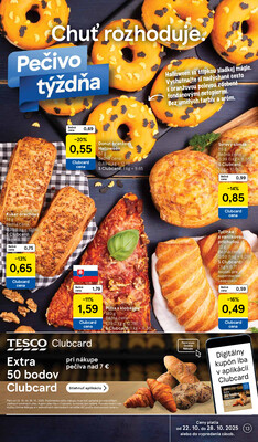 Tesco supermarkety od 22.10. do 28.10.2025