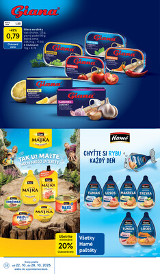 Tesco malé hypermarkety od 22.10. do 28.10.2025
