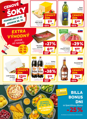 Billa od 22.10. do 28.10.2025