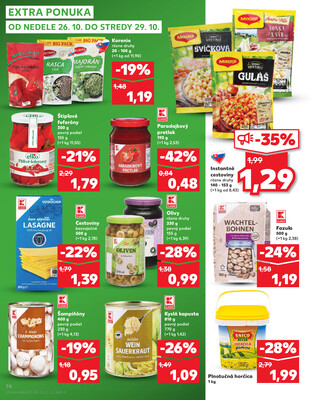 Kaufland 23.10. - 29.10. - Kaufland Púchov