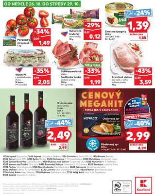 Kaufland 23.10. - 29.10. - Kaufland Púchov