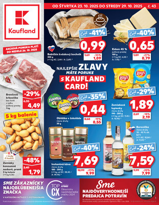 Leták Kaufland 23.10. - 29.10. - Kaufland Poprad - Jiřího Wolkera