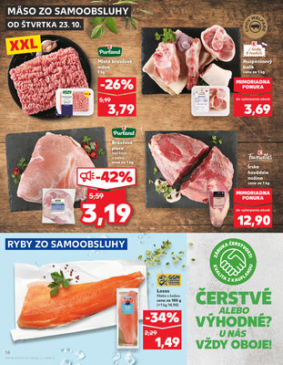 Kaufland 23.10. - 29.10. - Kaufland Poprad - Jiřího Wolkera