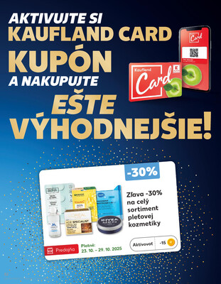 Kaufland 23.10. - 29.10. - Kaufland (Kasárenská, Šamorín)