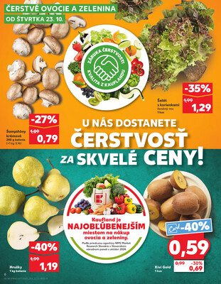 Kaufland 23.10. - 29.10. - Kaufland Bratislava - Nové Mesto