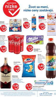 Tesco supermarkety od 29.10. do 4.11.2025