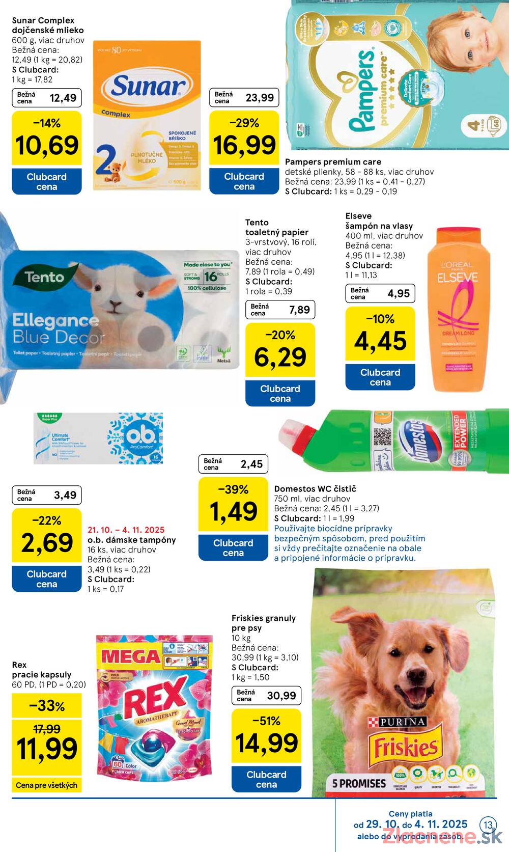 Leták Tesco - Tesco malé hypermarkety od 29.10. do 4.11.2025 - strana 13 Leták Tesco - Tesco malé hypermarkety od 29.10. do 4.11.2025 - strana 13