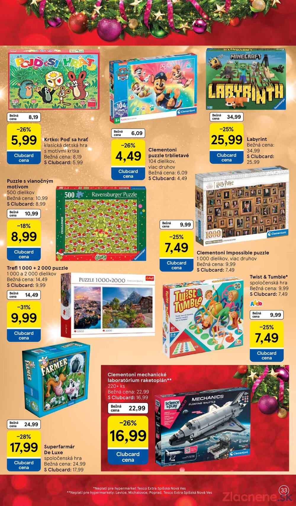 Leták Tesco - Tesco SPECIÁL velké hypermarkety  od 27.10. do 17.11.2025 - strana 33 Leták Tesco - Tesco SPECIÁL velké hypermarkety  od 27.10. do 17.11.2025 - strana 33