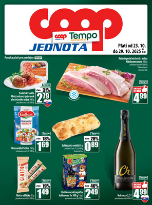Leták COOP Jednota Slovensko
		  platný do 29.10.2025 - strana 25