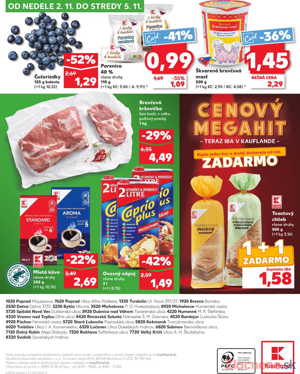 Leták Kaufland - Kaufland 30.10. - 5.11. - Kaufland Sabinov - strana 78 Leták Kaufland - Kaufland 30.10. - 5.11. - Kaufland Sabinov - strana 78