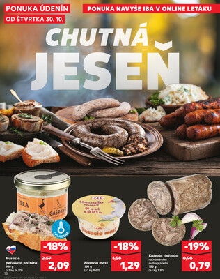 Kaufland 30.10. - 5.11. - Kaufland Poprad - Jiřího Wolkera