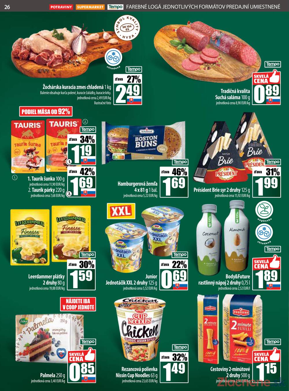 Leták COOP Jednota Slovensko
		  platný do 5.11.2025 - strana 26