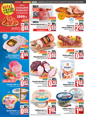 Leták COOP Jednota Slovensko
		  platný do 5.11.2025 - strana 4