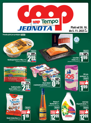 Leták COOP Jednota Slovensko
		  platný do 5.11.2025 - strana 25