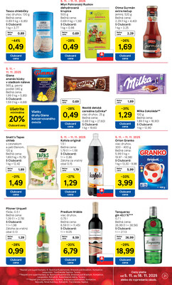 Tesco supermarkety od 5.11. do 11.11.2025