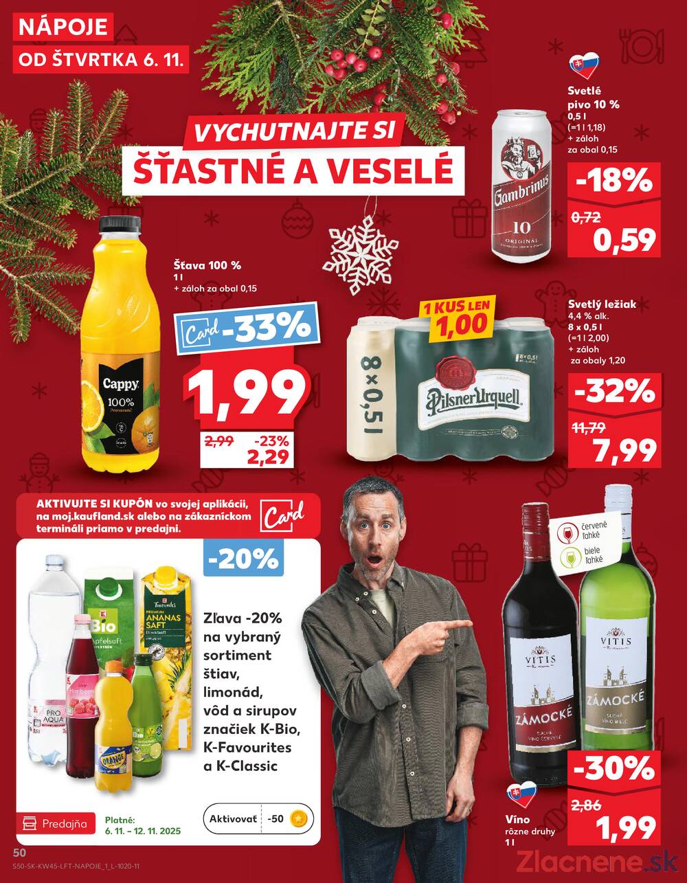 Leták Kaufland - Kaufland 6.11. - 12.11. - Kaufland Vranov nad Topľou - strana 50 Leták Kaufland - Kaufland 6.11. - 12.11. - Kaufland Vranov nad Topľou - strana 50