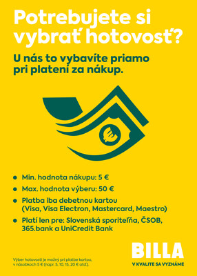 Billa od 5.11. do 11.11.2025