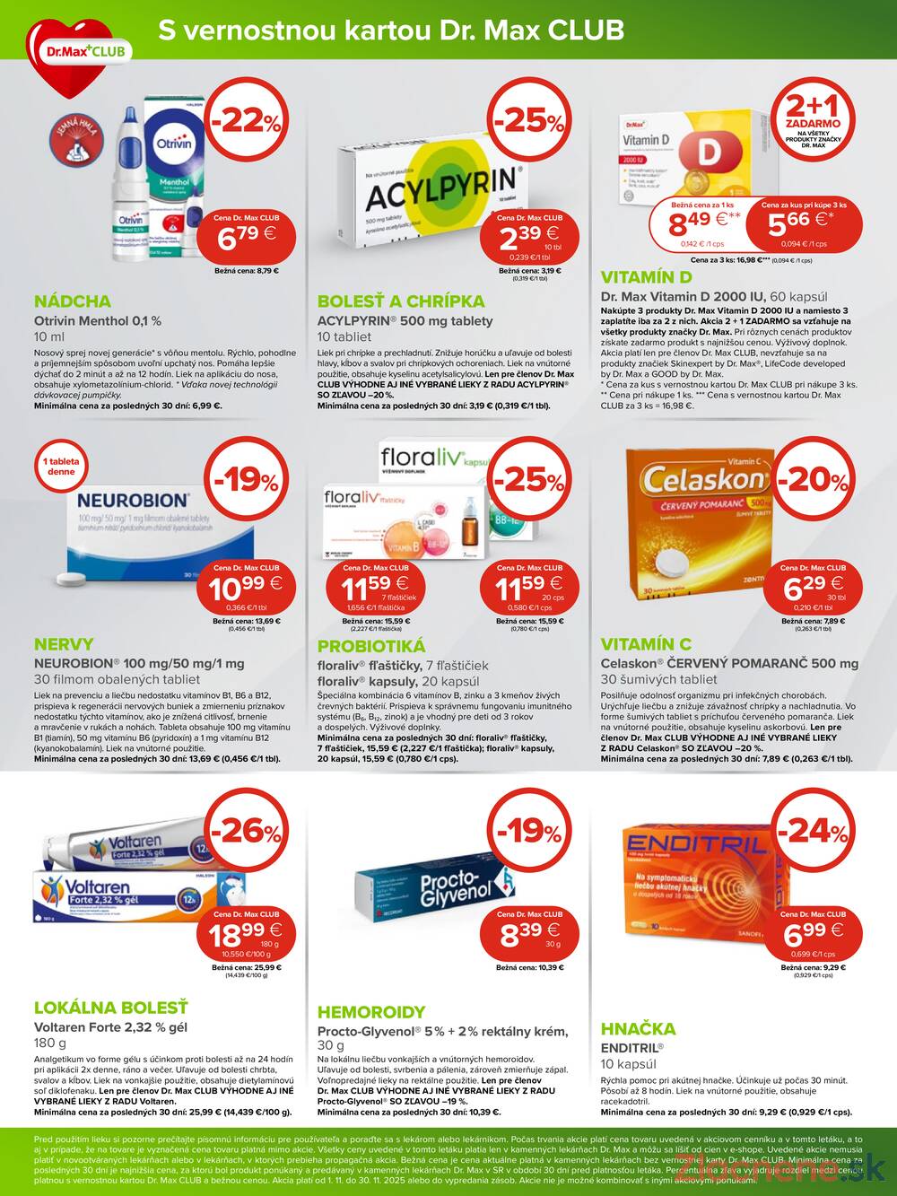Leták Dr.Max
		  platný do 30.11.2025 - strana 3