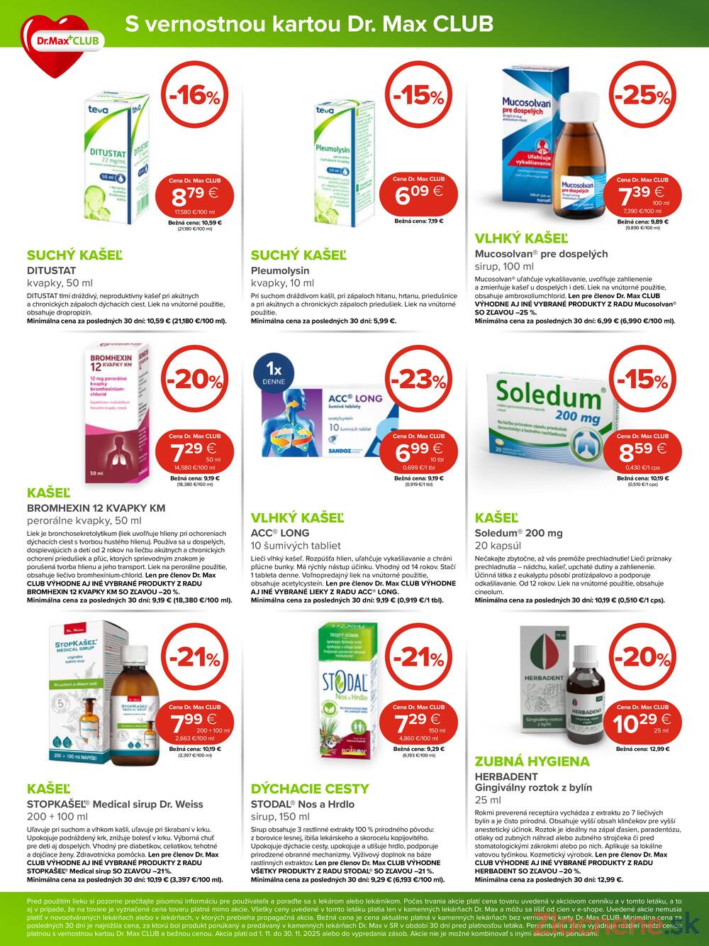 Leták Dr.Max
		  platný do 30.11.2025 - strana 4
