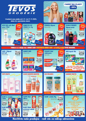 Tevos drogérie : 1 leták