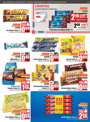 Leták COOP Jednota Slovensko
platný do 12.11.2025 - strana 9