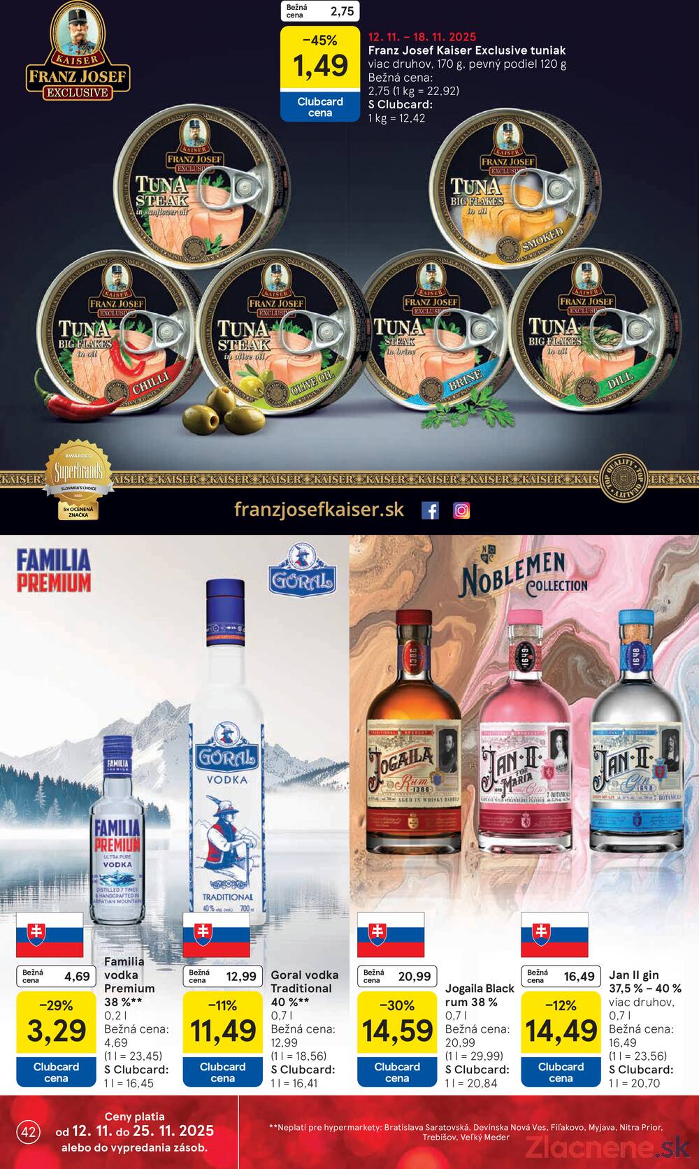 Leták Tesco
		  platný do 18.11.2025 - strana 42